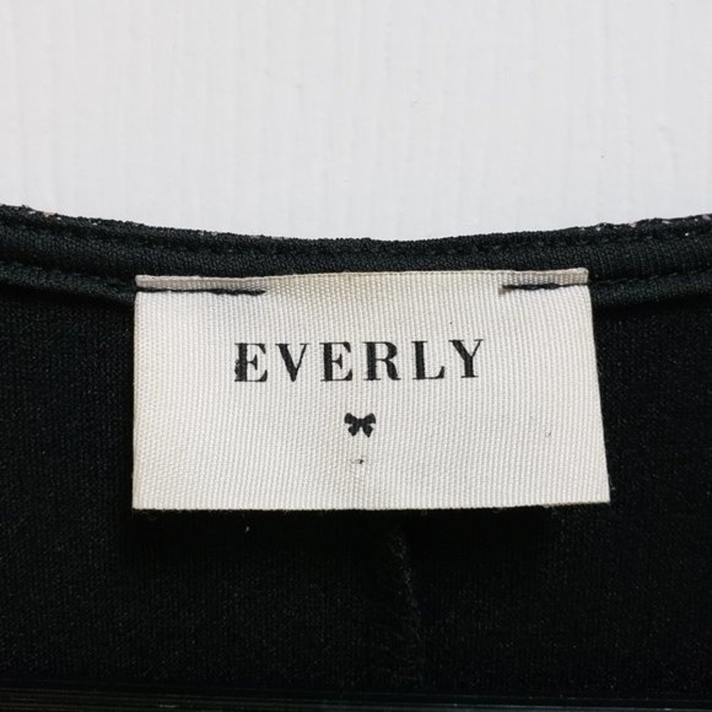 Everly M Black with Metallic Sparkle Layered Look Sleeveless Dress - Picture 11 of 11